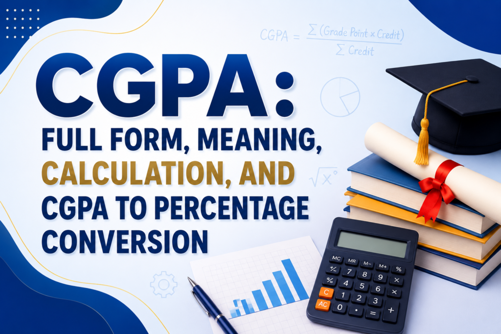CGPA: Full Form, Meaning, Calculation, and CGPA to Percentage Conversion